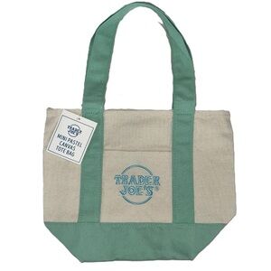 Trader Joe's Pastel Canvas Tote Bag